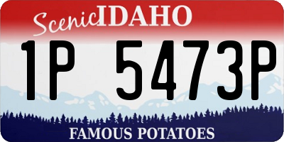 ID license plate 1P5473P