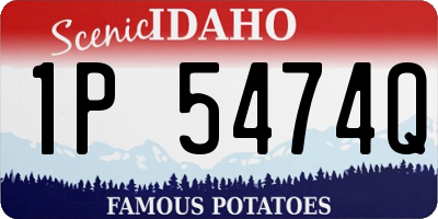 ID license plate 1P5474Q