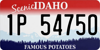 ID license plate 1P5475O