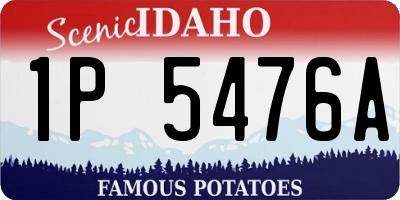 ID license plate 1P5476A