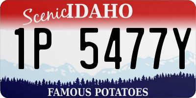 ID license plate 1P5477Y