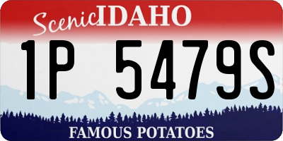ID license plate 1P5479S
