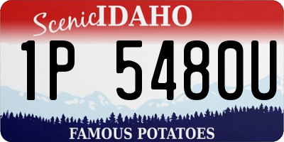 ID license plate 1P5480U