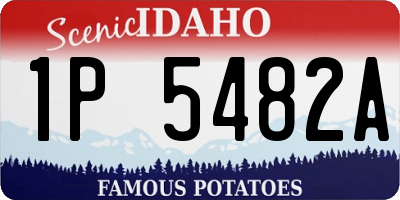 ID license plate 1P5482A