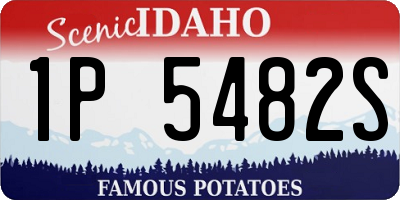 ID license plate 1P5482S
