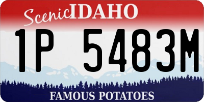 ID license plate 1P5483M