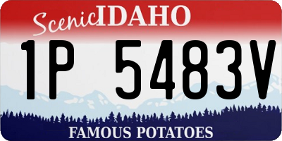 ID license plate 1P5483V