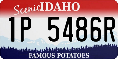 ID license plate 1P5486R