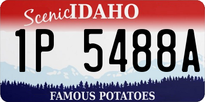 ID license plate 1P5488A