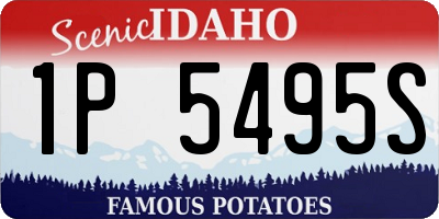 ID license plate 1P5495S