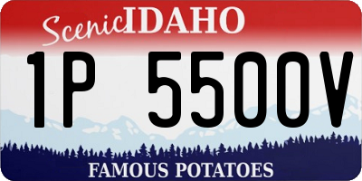ID license plate 1P5500V