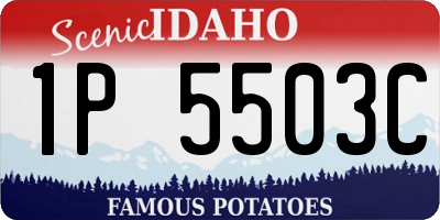 ID license plate 1P5503C