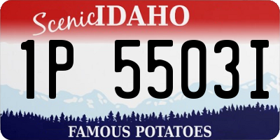 ID license plate 1P5503I