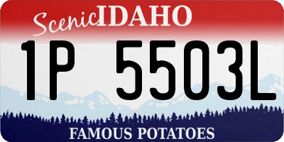 ID license plate 1P5503L