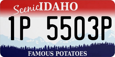 ID license plate 1P5503P