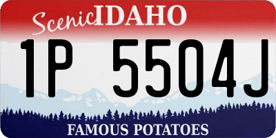 ID license plate 1P5504J