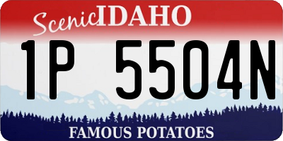 ID license plate 1P5504N
