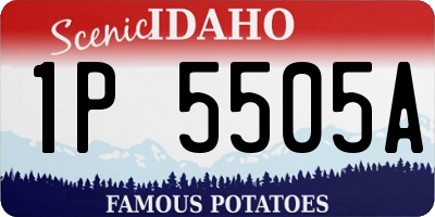 ID license plate 1P5505A