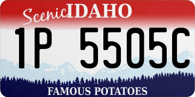 ID license plate 1P5505C
