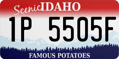 ID license plate 1P5505F