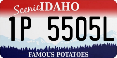 ID license plate 1P5505L