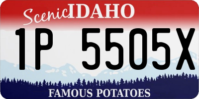 ID license plate 1P5505X