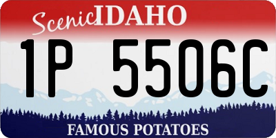 ID license plate 1P5506C