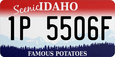ID license plate 1P5506F