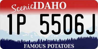 ID license plate 1P5506J