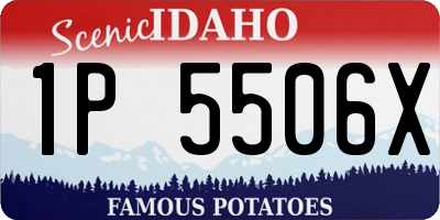 ID license plate 1P5506X