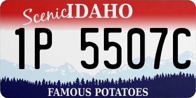 ID license plate 1P5507C
