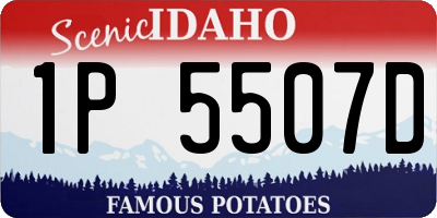 ID license plate 1P5507D