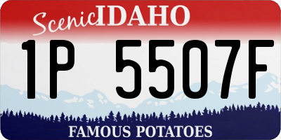 ID license plate 1P5507F
