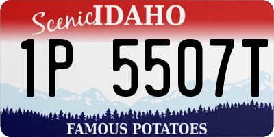 ID license plate 1P5507T