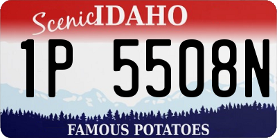 ID license plate 1P5508N
