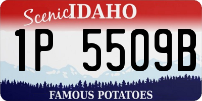 ID license plate 1P5509B