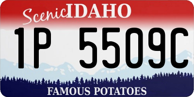 ID license plate 1P5509C