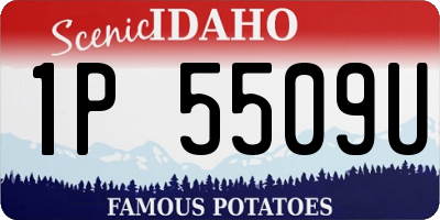 ID license plate 1P5509U