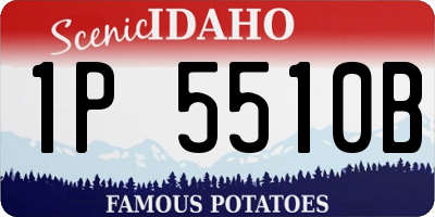 ID license plate 1P5510B
