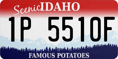 ID license plate 1P5510F