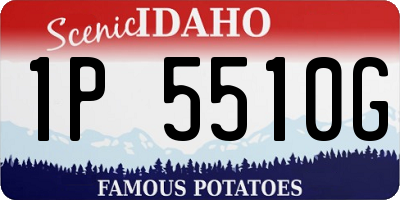 ID license plate 1P5510G
