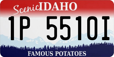 ID license plate 1P5510I
