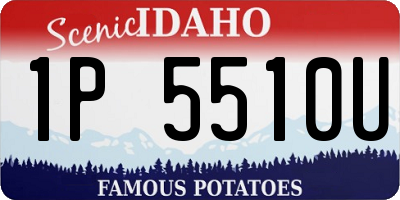 ID license plate 1P5510U