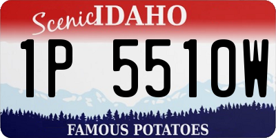 ID license plate 1P5510W