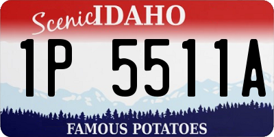 ID license plate 1P5511A