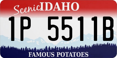 ID license plate 1P5511B
