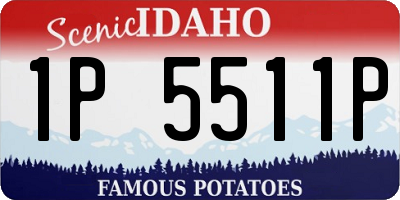 ID license plate 1P5511P