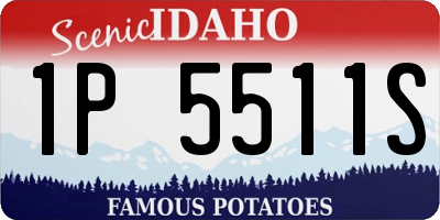 ID license plate 1P5511S