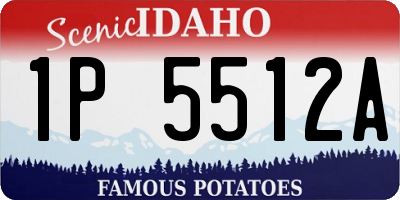 ID license plate 1P5512A