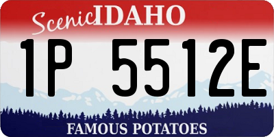 ID license plate 1P5512E
